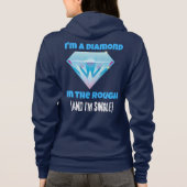 Ik ben een diamant, ruw en eenzaam hoodie (Achterkant)