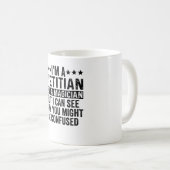 Ik ben een diëtist, geen magiër. koffiemok (Voorkant rechts)