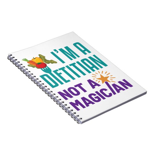 Ik ben een diëtist... geen tovenaar notitieboek (Rechterzijde)