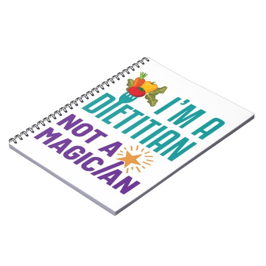 Ik ben een diëtist... geen tovenaar notitieboek (Linkerzijde)