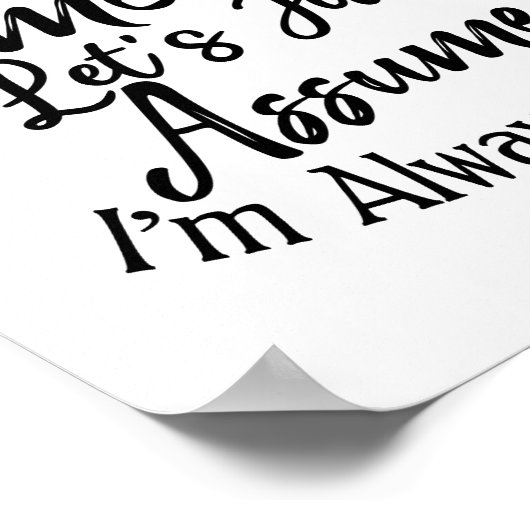 Ik ben een diëtist om tijd te besparen, neem gewoo poster (Hoek)