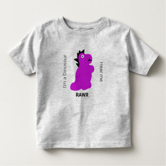Ik ben een dinosaurus, hoor me rauw! kinder shirts