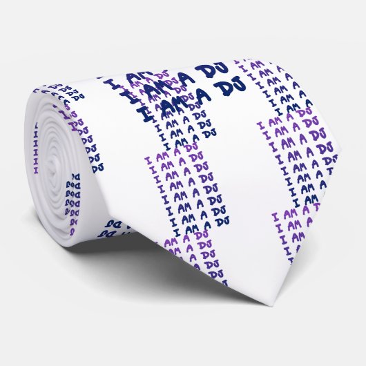 Ik ben een DJ - Disk Jockey DJing Music Tunes Stropdas (Opgerold)