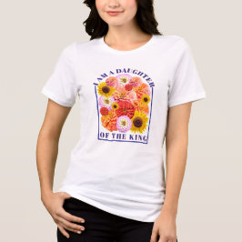 Ik Ben een Dochter van de Koning Christelijke Bloe Tri-Blend Shirt