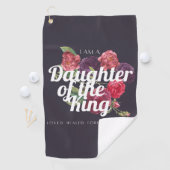 "Ik ben een dochter van de Koning" golfspons Golfhanddoek (Insitu)