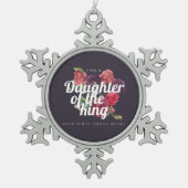 "Ik ben een dochter van de Koning" Kerst Ornament (Voorkant)