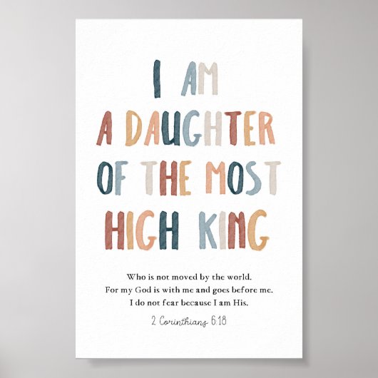 Ik ben een dochter van het hoogste poster (Voorkant)