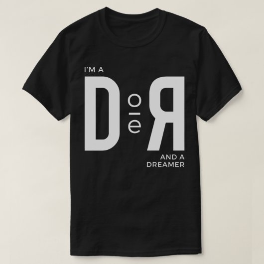 Ik ben een doer en een dromer t-shirt (Design voorkant)