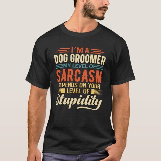 Ik ben een Dog Groomer T-shirt (Voorkant)