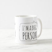 Ik ben een Dog Person Koffiemok (Voorkant rechts)