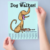 Ik ben een Dog Walker Flyer (Hand)