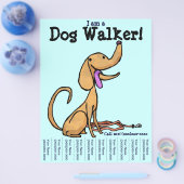 Ik ben een Dog Walker Flyer (Enkel)