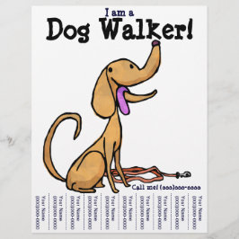 Ik ben een Dog Walker. Flyer