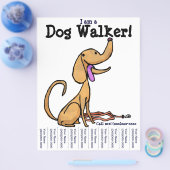 Ik ben een Dog Walker. Flyer (Enkel)