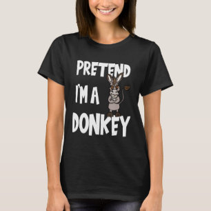 Ik ben een Donkey Halloween Costume Funny Gift. T-shirt