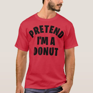 Ik ben een Donut Funny Lazy Halloween Costume T-shirt