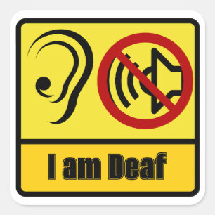 Ik ben een dove Sticker