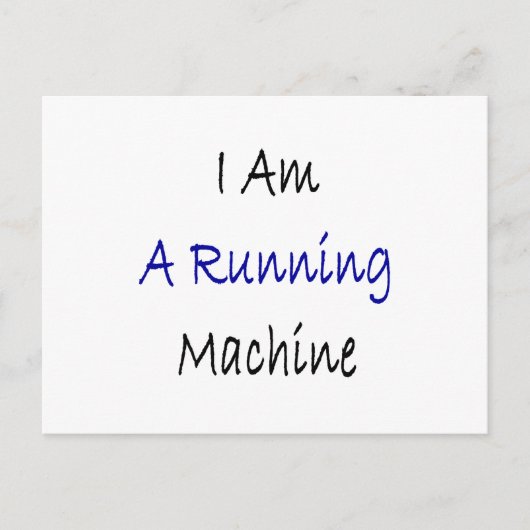 Ik ben een draaiende machine briefkaart (Voorkant)