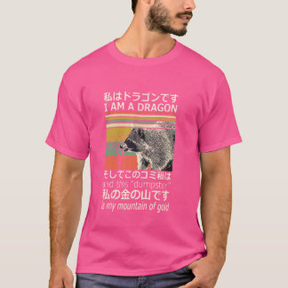 Ik ben een draak en deze vuilnisbak is mijn berg G T-shirt