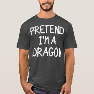 Ik ben een dragokostuum Lazy Halloween Costum T-shirt