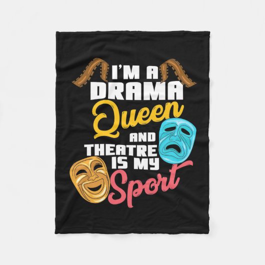 Ik ben een drama koningin fleece deken (Voorkant)