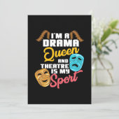 Ik ben een drama koningin save the date (Staand voorkant)