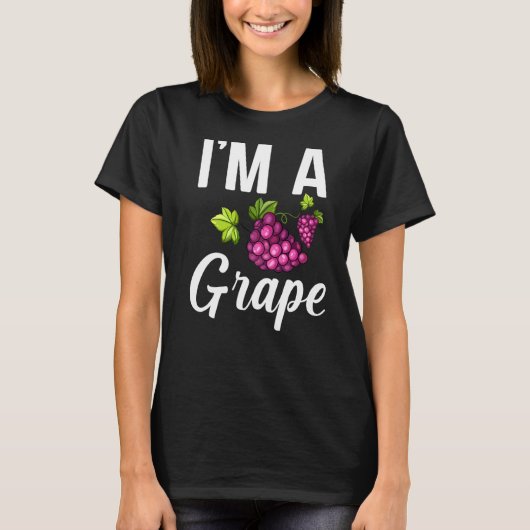 Ik ben een druif voor fruitsalade t-shirt (Voorkant)