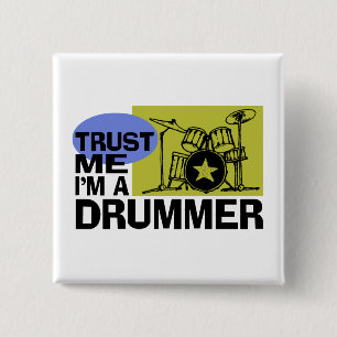 Ik ben een drummer Button