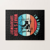 Ik ben een drummer wat je Superpower is Legpuzzel (Horizontaal)