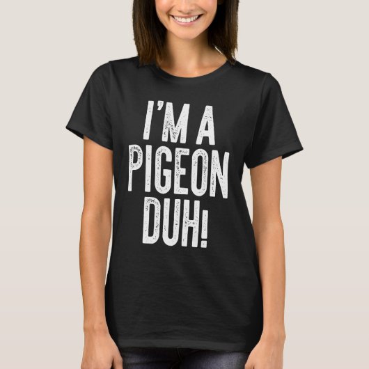 Ik ben een duivenkostuum. t-shirt (Voorkant)