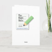 Ik ben een Dummy & je houdt de snaren gepersonalis Kaart (Achterkant)