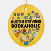Ik ben een Dustin Stevens Bookaholic Keramisch Ornament (Links)