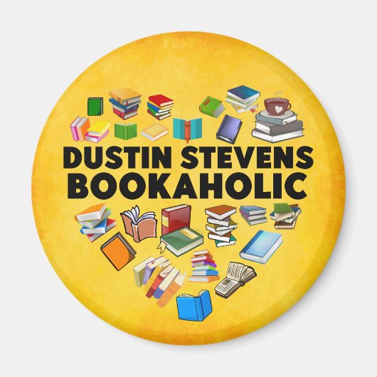 Ik ben een Dustin Stevens Bookaholic Magnet (Voorkant)