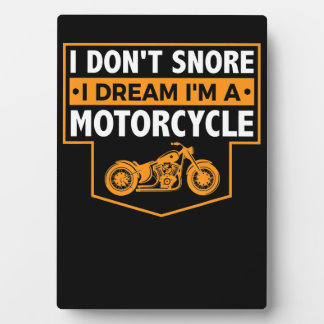 Ik ben een echt motorfietscadeau voor motorfietsen fotoplaat