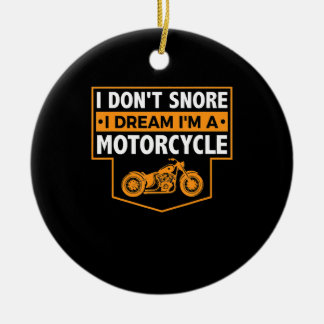 Ik ben een echt motorfietscadeau voor motorfietsen keramisch ornament