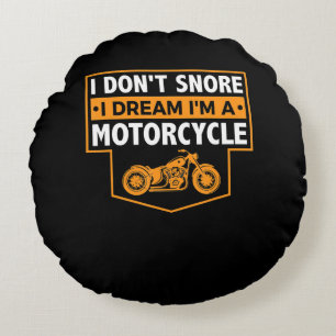 Ik ben een echt motorfietscadeau voor motorfietsen rond kussen