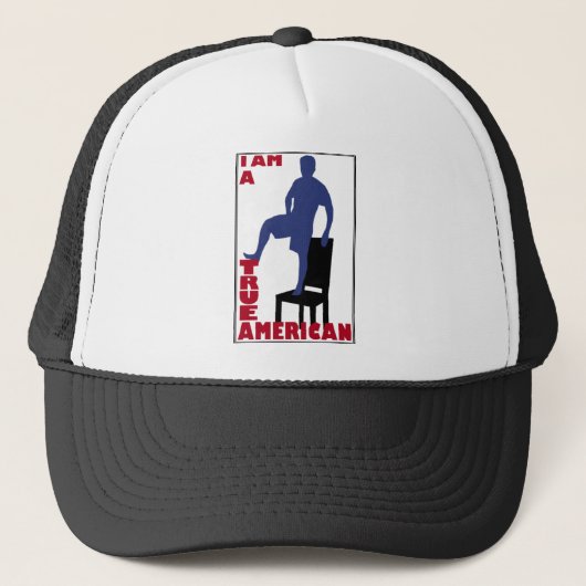 Ik ben een echte Amerikaan Trucker Pet (Voorkant)