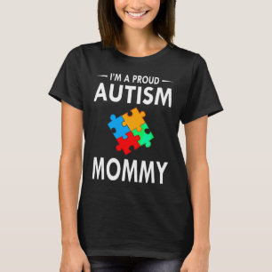 Ik ben een echte autisme familie die op autisme li t-shirt