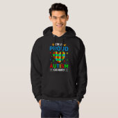 Ik ben een echte autisme Granny Autism Awareness A Hoodie (Voorkant volledig)