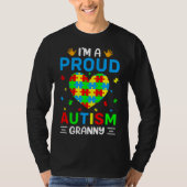 Ik ben een echte autisme Granny Autism Awareness A T-shirt (Voorkant)