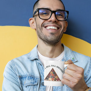 Ik ben een echte balbreker Billiard Balls Pool The Koffiemok