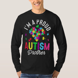 Ik ben een echte familie van autisme-broeders die  t-shirt