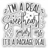 Ik ben een echte lieverd sticker (Voorkant)