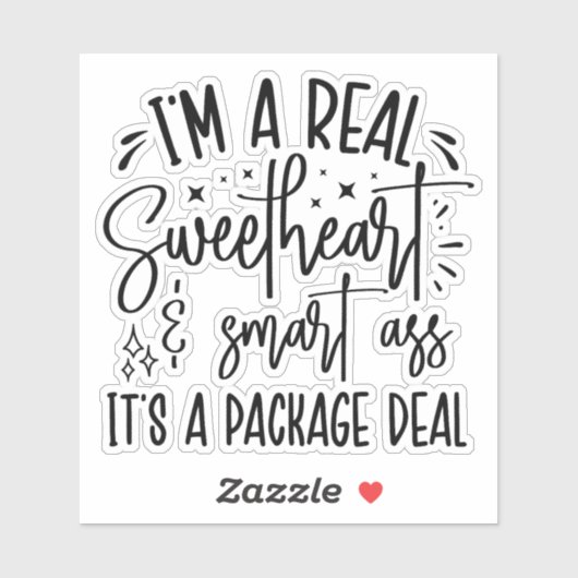 Ik ben een echte lieverd sticker (Vel)