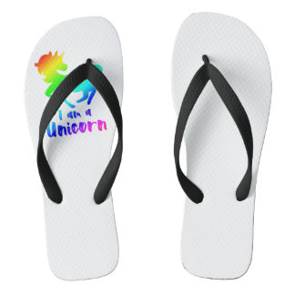 Ik ben een eenhoorn - Magisch regenboogontwerp Teenslippers