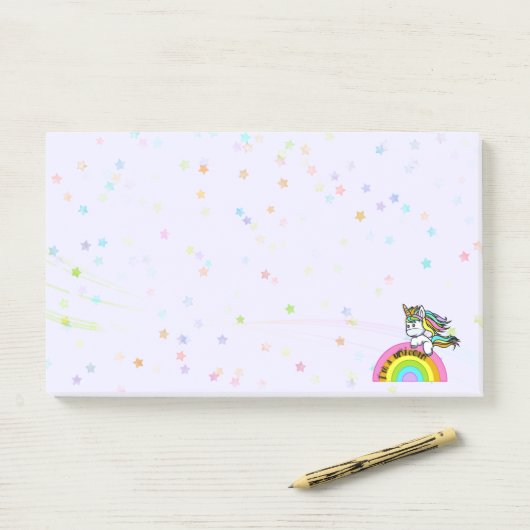 Ik ben een eenhoorn - Post-It Notes (Op bureau)