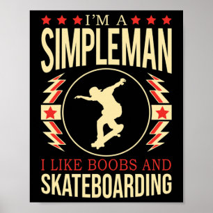 Ik ben een eenvoudige man, ik hou van borst en ska poster