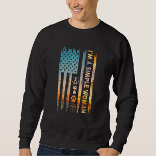 Ik ben een eenvoudige vrouw Boogschieten Amerikaan Trui