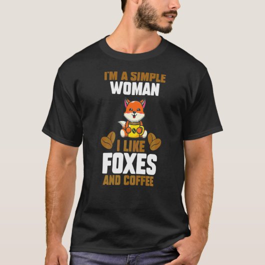 Ik ben een eenvoudige vrouw die ik graag fax en ko t-shirt (Voorkant)