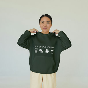 Ik ben een eenvoudige vrouw hoodie